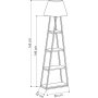 Pal golvlampa - Antracit/brun