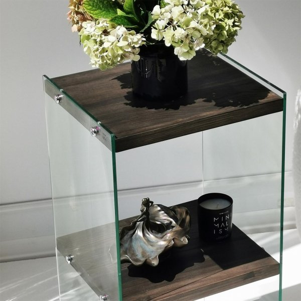 Aqua lg bokhylla - Antracit