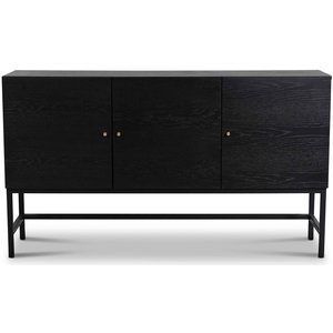 Carl sideboard med 3 dörrar - Svartbetsad ask