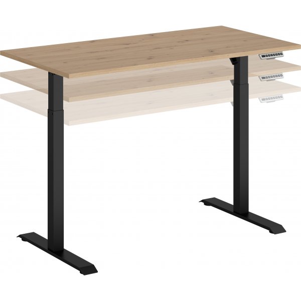 Bureau ajustable Space 140 x 70 cm - Chêne Bureau ajustable Space 140 x 70 cm - Chêne