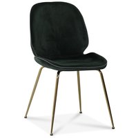 Deco velvet stol - Grön / Mässing Deco velvet stol - Grön / Mässing