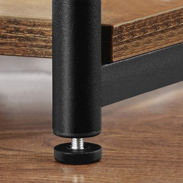 Evy bijzettafel 34 x 30 cm - Bruin/zwart