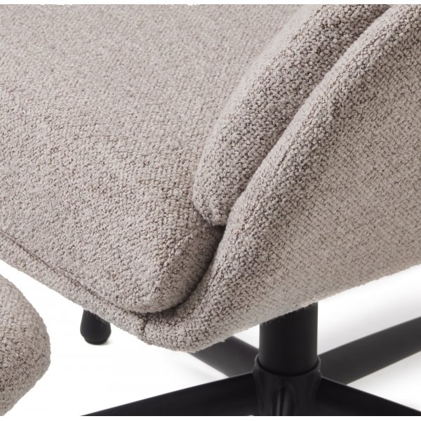 Fauteuil inclinable avec repose-pieds Manitoba - Taupe Fauteuil inclinable avec repose-pieds Manitoba - Taupe