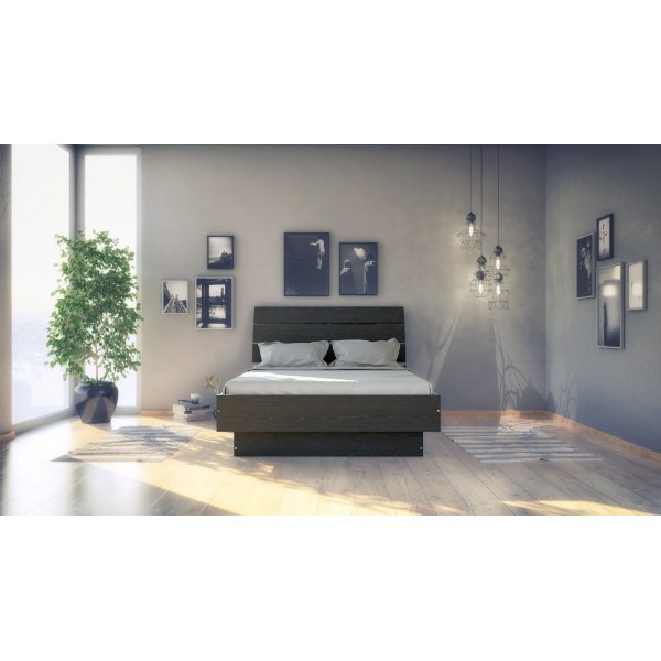 Naia bed 137 x 191 cm - Zwart