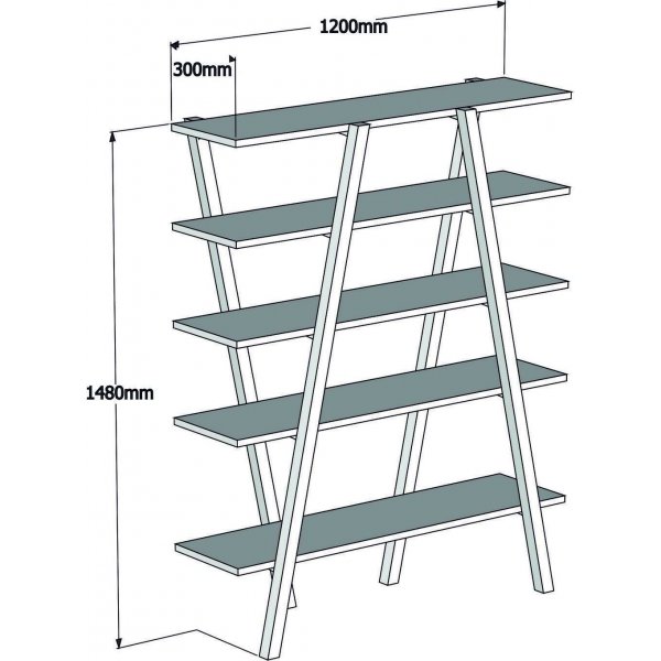 Bibliothèque Perla - Noyer Bibliothèque Perla - Noyer