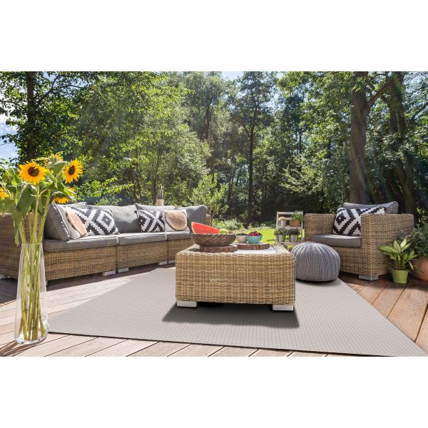 Pampero platgeweven vloerkleed Creme