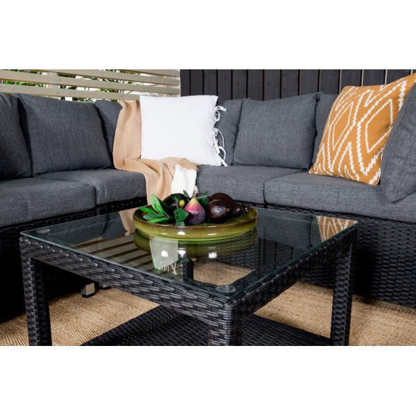 Groupe lounge Vamos - Noir/gris Groupe lounge Vamos - Noir/gris