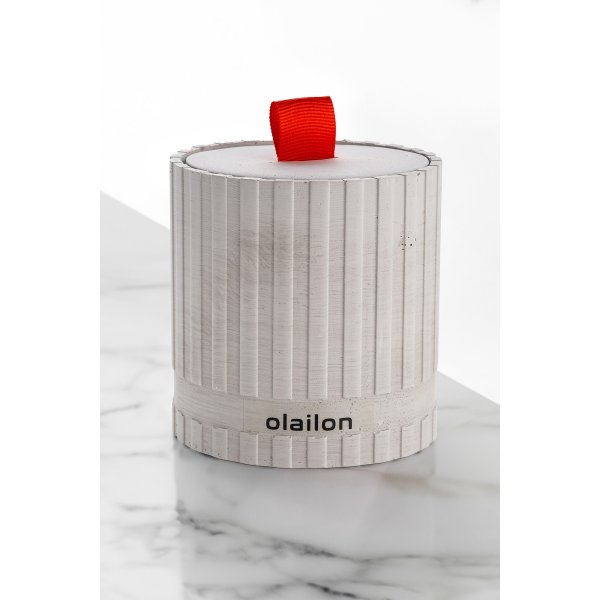 Bougie parfumée Sutun - Gris/rouge Bougie parfumée Sutun - Gris/rouge