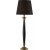 Pied de lampe Madison - Noir/Laiton antique - 56 cm