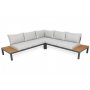 Loungesoffa Belair med bord - Gr/ljusgr