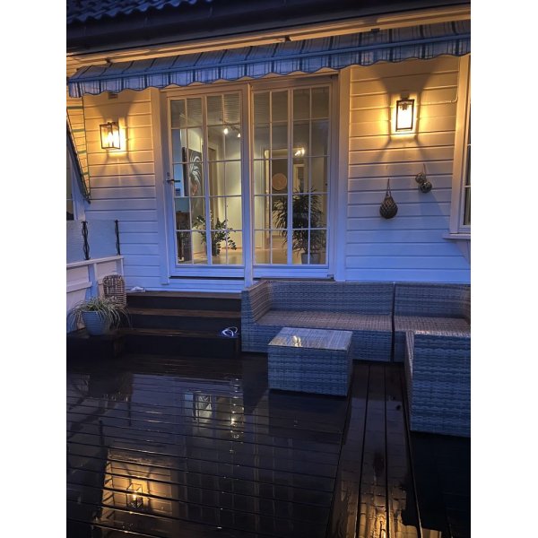 Arendal wandlamp - Zwart/helder