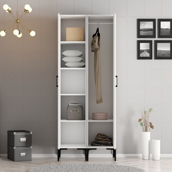 Armoire Kumsal 4 Blanc Armoire Kumsal 4 Blanc