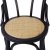 Groupe de salle  manger Sintorp, table  manger ronde 115 cm avec 4 ensembles de chaises en bois courb - Marbre noir (Stratif