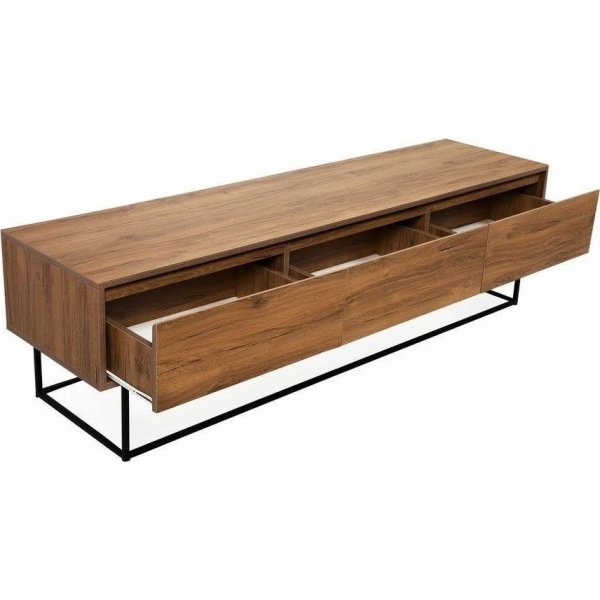 Lupin TV-bnk 180 cm - Valnt/svart