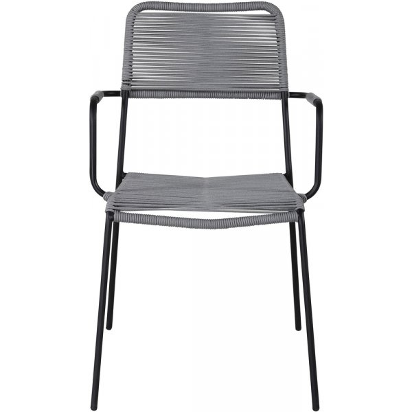 Lindos karmstol - Gr/Svart