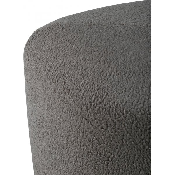 Pouf Tee - Peluche gris beige