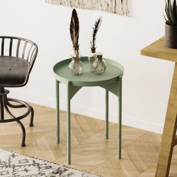 Vela salontafel Ø44 cm - Groen Vela salontafel Ø44 cm - Groen