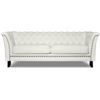 Chester Bridge 3-sits soffa - Vit (Pu) Chester Bridge 3-sits soffa - Vit (Pu)