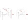 Termo soffbordset 60/50 cm - Furu/svart