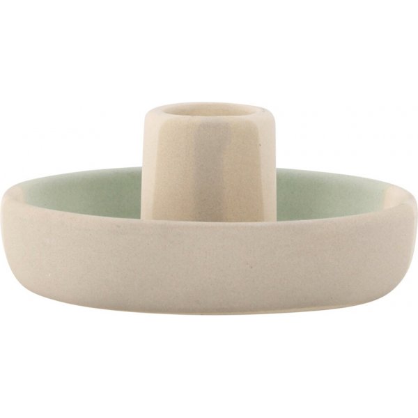 Otis ljusstake - Beige/Gr�n/Gr�