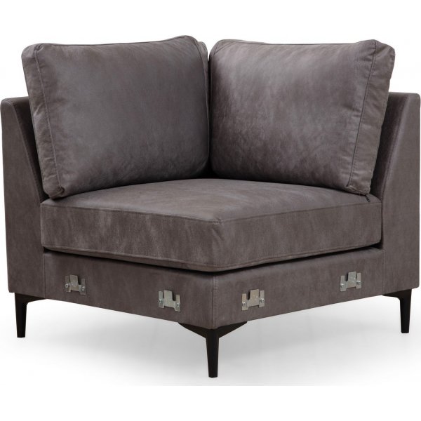 Canapé en U Braga droit - Anthracite Canapé en U Braga droit - Anthracite