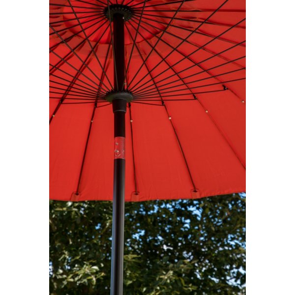 Palmetto parasoll - Svart/Röd Palmetto parasoll - Svart/Röd