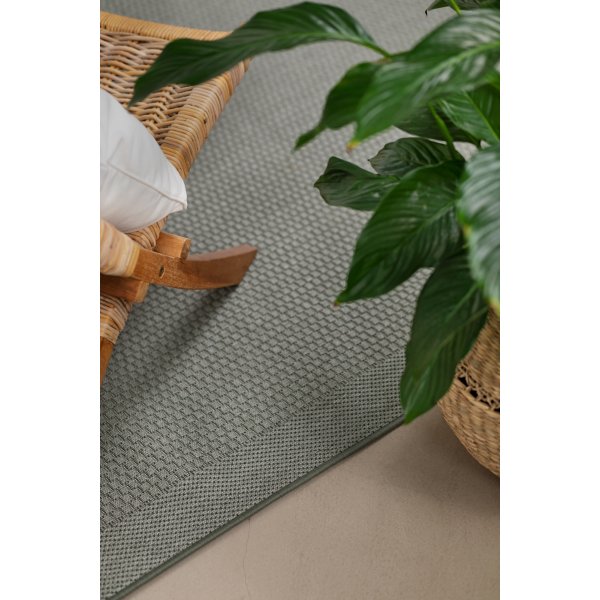 Miami platgeweven tapijt Groen