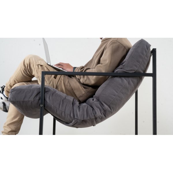 Fauteuil Mono - Noir/gris