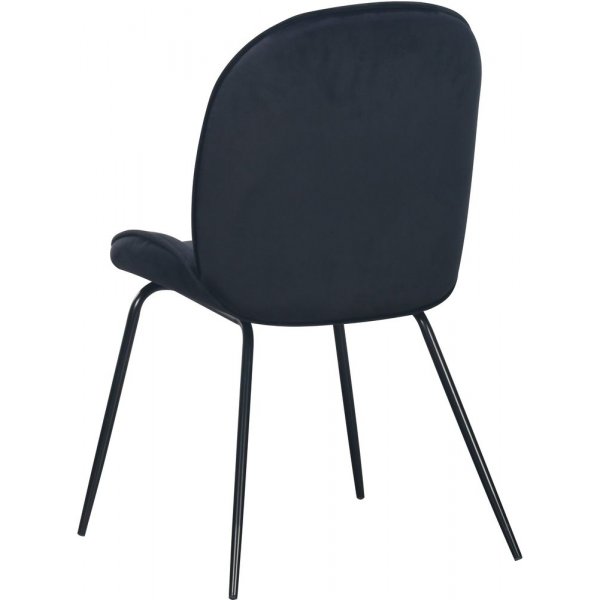 Leo stol - Svart sammet/svart Leo stol - Svart sammet/svart