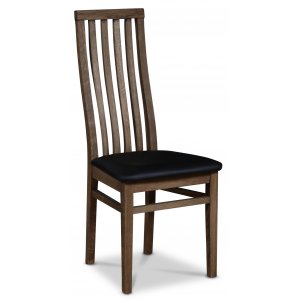 Alaska stol - Brunoljad ek / Svart Ecolder + Mbelvrdskit fr textilier