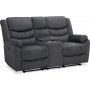Tampa elektrisk 2-sits reclinersoffa+konsol - Gr tyg