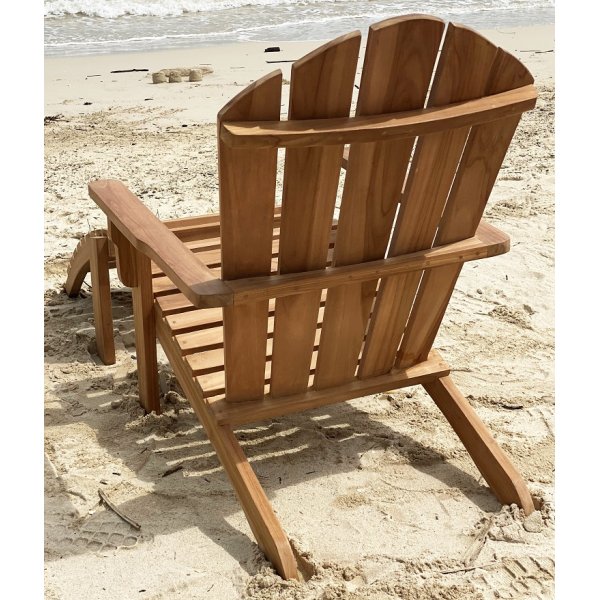 Däckstol med fotpall teak - Saltö + Textilrengöring för möbler Däckstol med fotpall teak - Saltö + Textilrengöring för möbler
