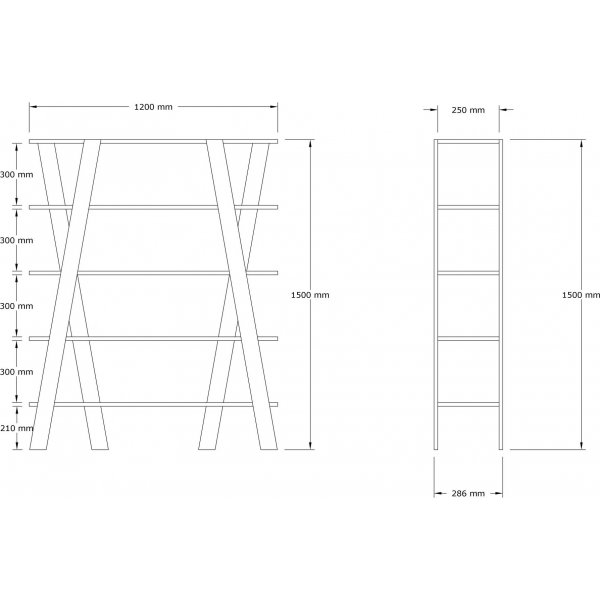 Conde bokhylla - Safir ek Conde bokhylla - Safir ek