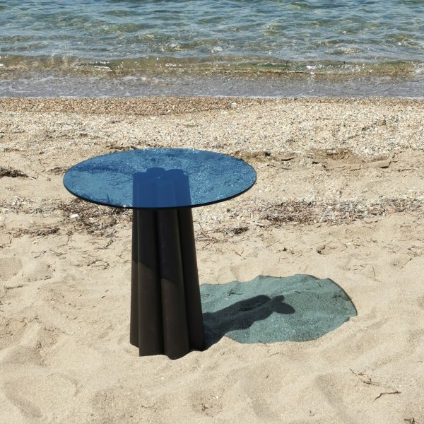 Table basse Thales Ø50 cm - Noir/bleu Table basse Thales Ø50 cm - Noir/bleu