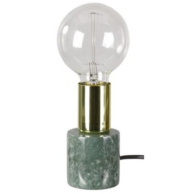 Bordslampa Stensj - Grn marmor / Mssing