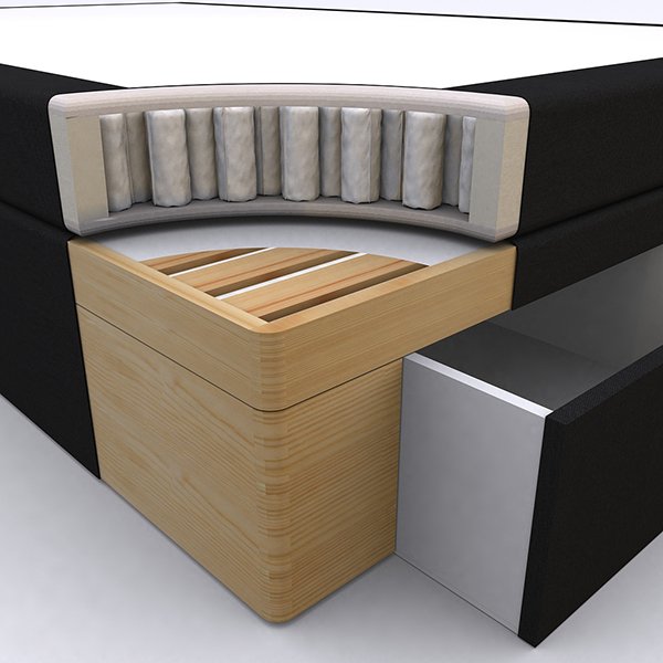 Opal - Kontinentalsng med frvaring (flera storlekar)