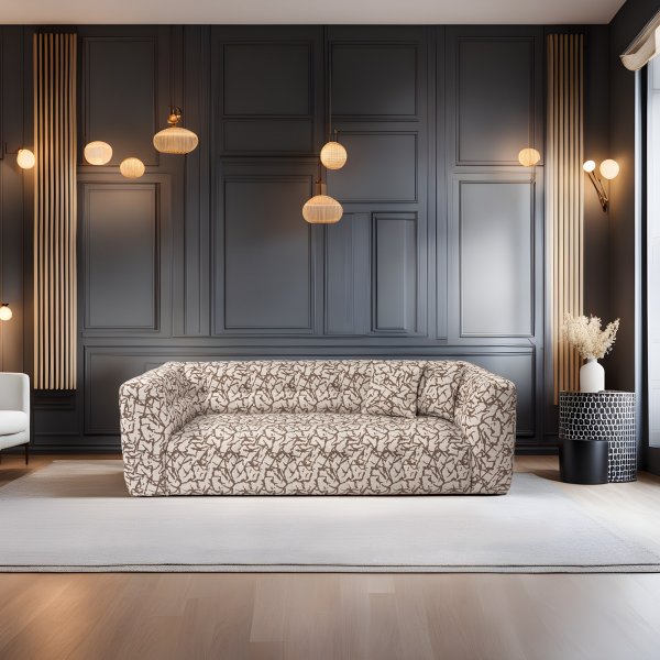 Cady 3-sits soffa - Beige/brun Cady 3-sits soffa - Beige/brun