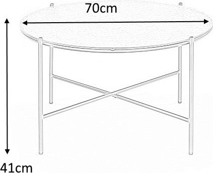 Tobella soffbord Ø70 cm - Svart Tobella soffbord Ø70 cm - Svart