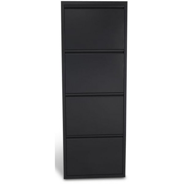Ramsj skoskp plt hjd 140 cm - Svart metall