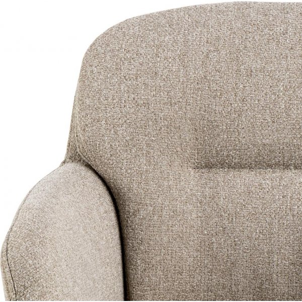 Dora karmstol - Beige/matt svart Dora karmstol - Beige/matt svart