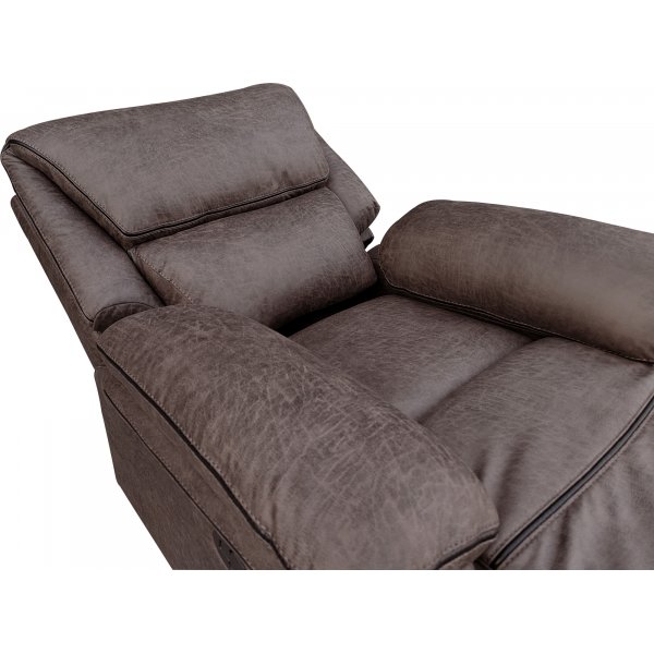 Reclinerfåtölj brun (Mikrofiber) - Riverdale Reclinerfåtölj brun (Mikrofiber) - Riverdale