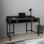 Alma skrivbord 120 x 60 cm - Svart/mrkgr