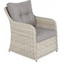 Soffgrupp Bergamo med ftljer, pallar & bord - Beige/beige melerad