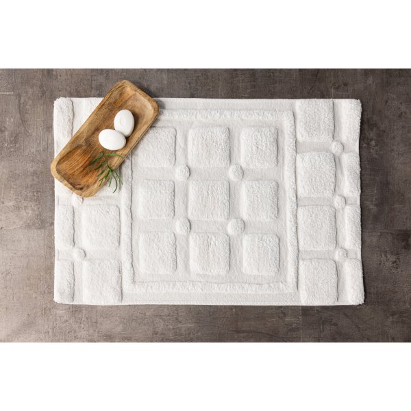 Putte vloerkleed 60x90 cm - Wit Putte vloerkleed 60x90 cm - Wit