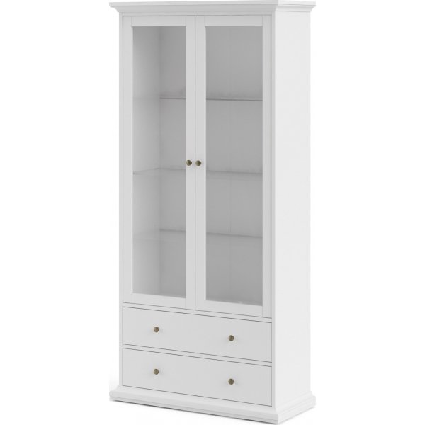 Paris vitrinekast - Wit