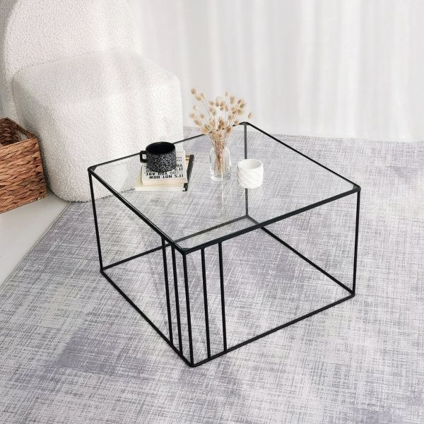 Table basse Outline 55 x 55 cm - Noir Table basse Outline 55 x 55 cm - Noir