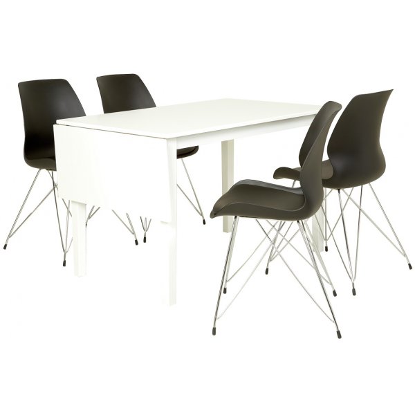 Sander klaffbord 120-155 cm - Vit Sander klaffbord 120-155 cm - Vit