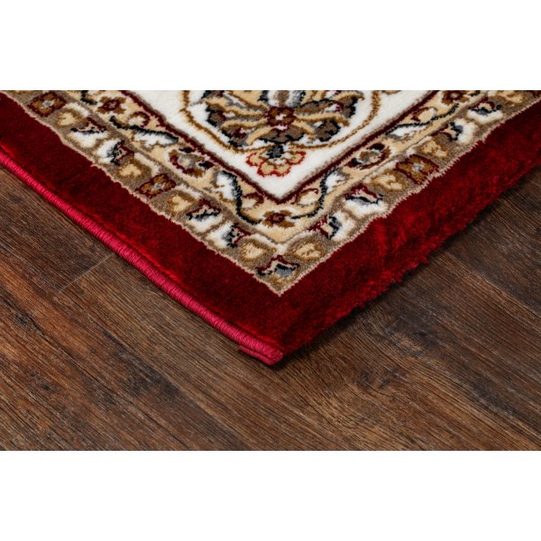 Tapis Dubai Mdaillon Wilton Rouge