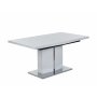 Rartliff matbord 160-200 cm förlängningsbart - Vit / Metall Rartliff matbord 160-200 cm förlängningsbart - Vit / Metall