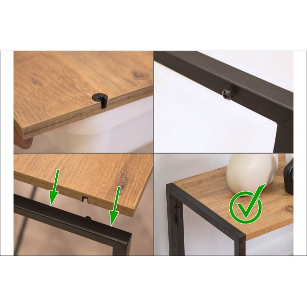 Banc mdia Sky - Pin/noir